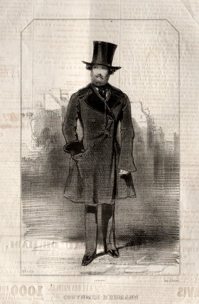 Costumi di Humann, 1843 da Paul Gavarni