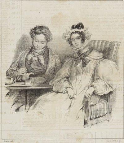 «Costumi da passeggio» dalla serie: «Revue Fashionable» da Paul Gavarni