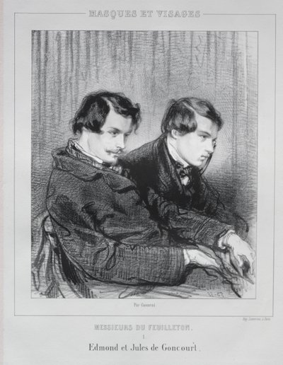 Edmond e Jules de Goncourt da Paul Gavarni
