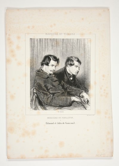 Edmond e Jules de Goncourt da Paul Gavarni