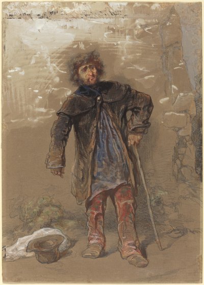 Mendicante inglese da Paul Gavarni