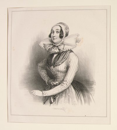 FEMME DU DUCHE DE WENDEN da Paul Gavarni