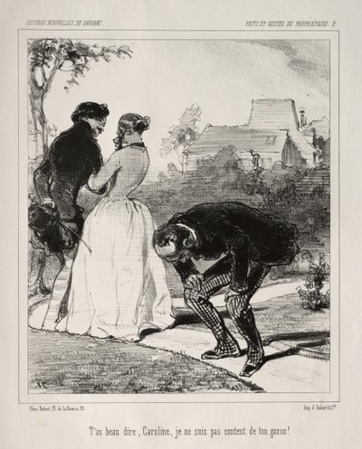 Faite et Gestes du Propriétaire da Paul Gavarni