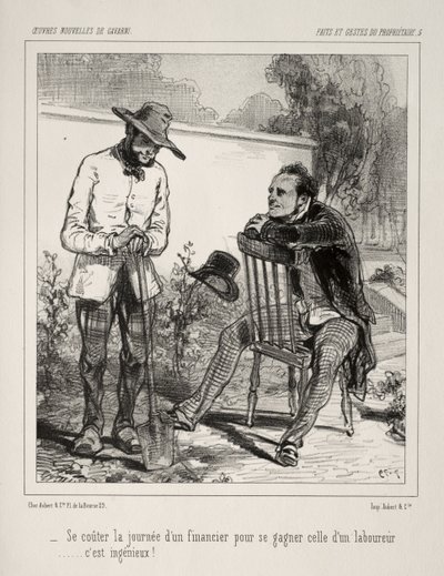Faite et Gestes du Propriétaire da Paul Gavarni