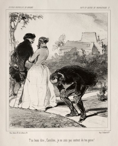 Faite et Gestes du Propriétaire da Paul Gavarni