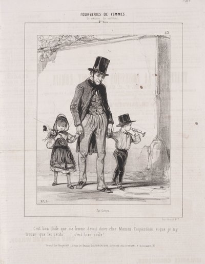 Fourberies de Femmes: En matière de sentiment, 1842 da Paul Gavarni