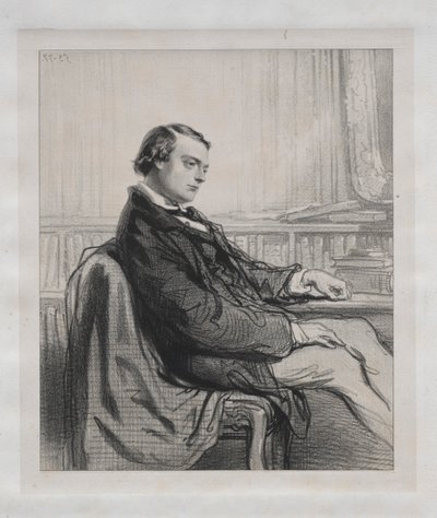 Gentiluomini della stampa: Théodore de Banville, 1853 da Paul Gavarni