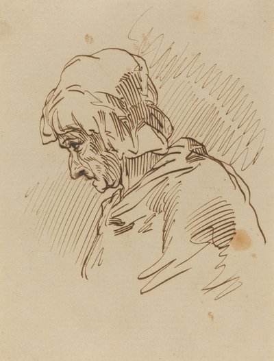 Testa di donna da Paul Gavarni
