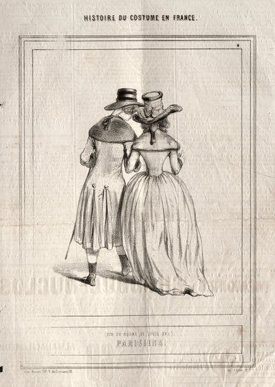 Storia del costume in Francia: Parigini da Paul Gavarni