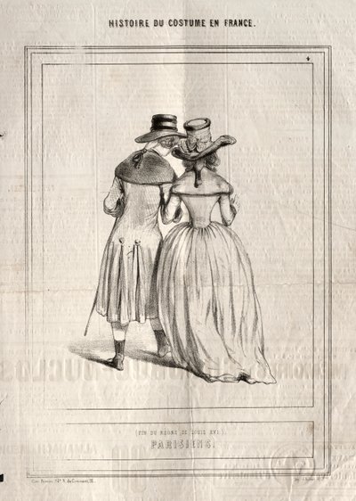 Storia del costume in Francia: Parigini da Paul Gavarni