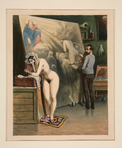 La moglie del pittore da Paul Gavarni