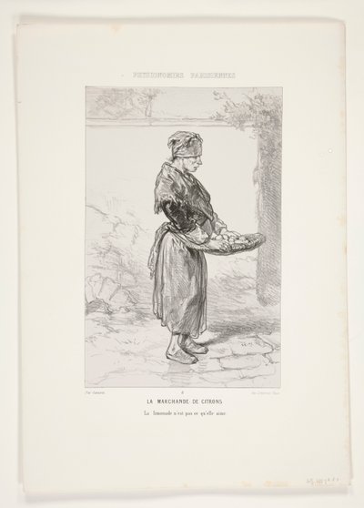 La venditrice di limoni. La limonata da Paul Gavarni
