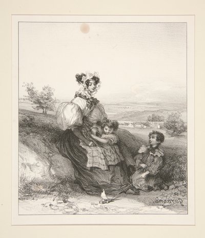 La giovane madre da Paul Gavarni