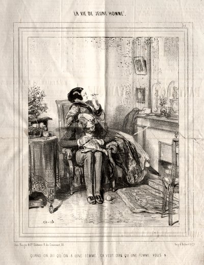 La Vita di un Giovane da Paul Gavarni