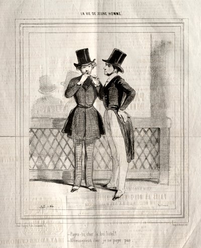 La vita di un giovane uomo da Paul Gavarni