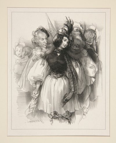 Il ballo in maschera da Paul Gavarni