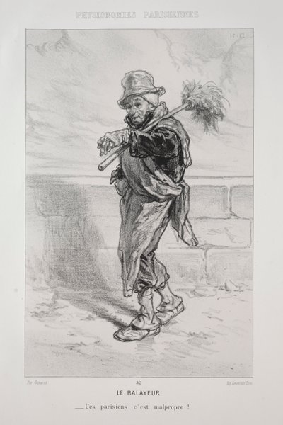 Il Netturbino da Paul Gavarni