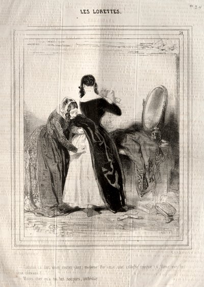 Les Lorettes, 1842 da Paul Gavarni