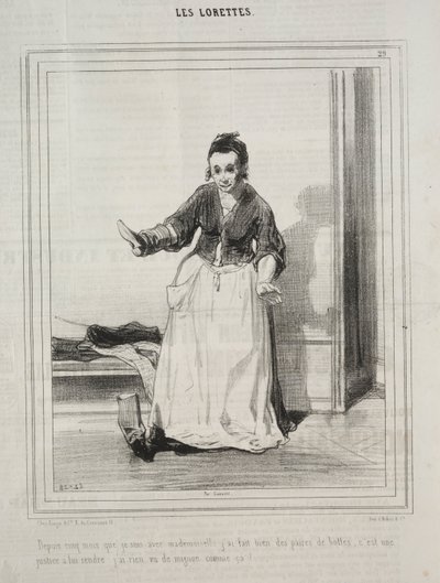 Les Lorettes, 1842 da Paul Gavarni