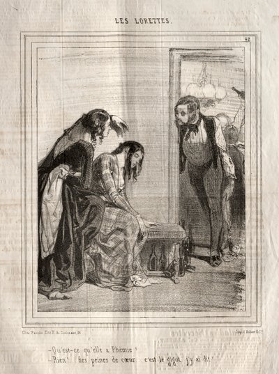 Les Lorettes, 1842 da Paul Gavarni