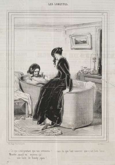 Les Lorettes, 1842 da Paul Gavarni