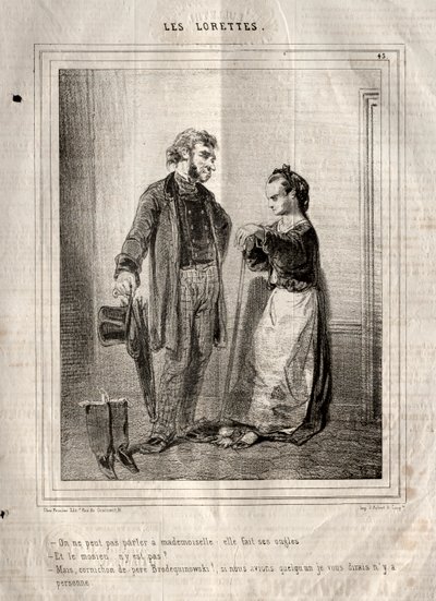 Les Lorettes, 1842 da Paul Gavarni