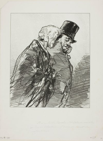 Les Lorettes vieillies: ...E al ballo del varietà, Adolphe... da Paul Gavarni