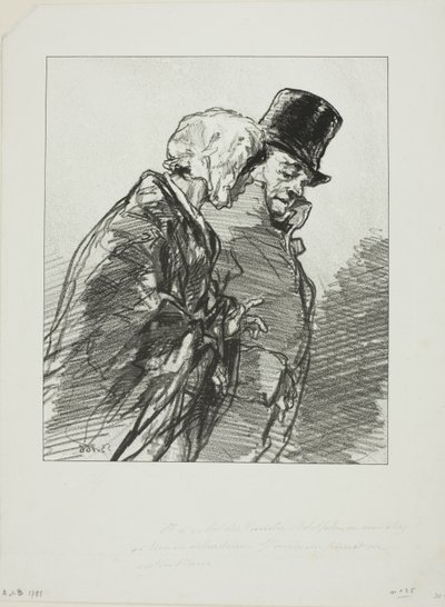 Les Lorettes vieillies: ...E al ballo del varietà, Adolphe... da Paul Gavarni