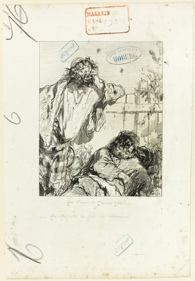 I Propositi di Thomas Vireloque: Sua Maestà il Re delle bestie da Paul Gavarni
