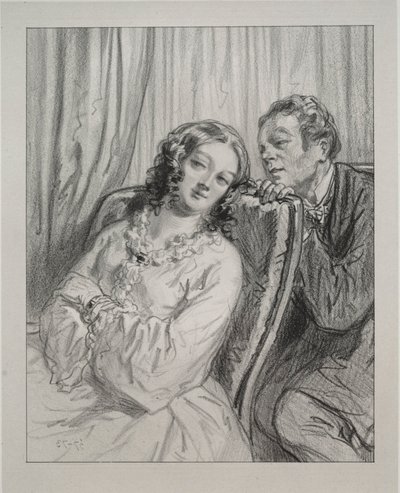 Masques et visages: Par-ci, par-là: Mame Beauminet, ta majesté..., 1857-58 da Paul Gavarni