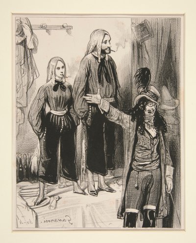 No. 1 - Le Debardeur, maschio e femmina da Paul Gavarni
