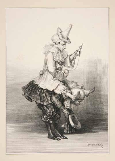 PAILLASSE ET PIERROT da Paul Gavarni