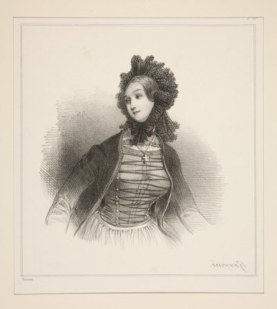 Contadina del Canton Soletta da Paul Gavarni