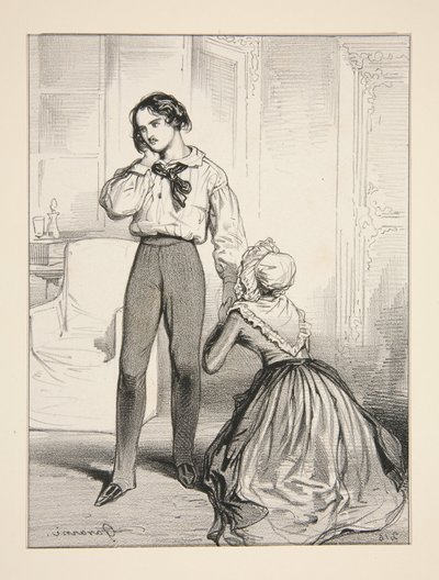 Povera madre. Atto IV / Adolphe Laferriere da Paul Gavarni
