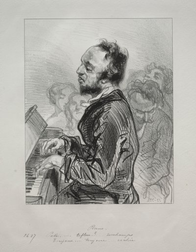 Pianoforte, 1853 da Paul Gavarni