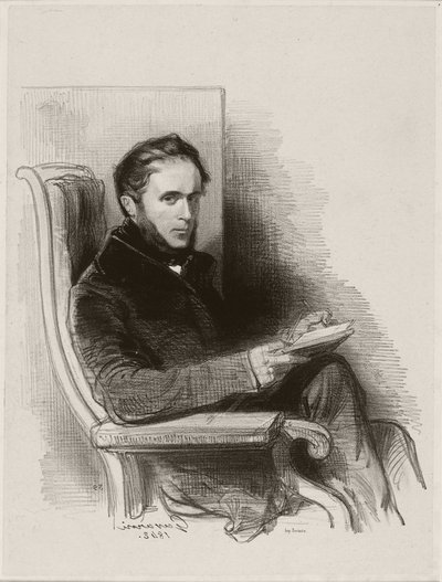 Raymond La Garrigue, 1842 da Paul Gavarni