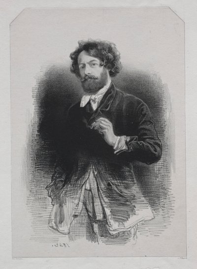 Autoritratto, 1842 da Paul Gavarni