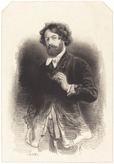 Autoritratto con sigaretta da Paul Gavarni