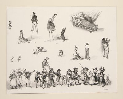Suite della Processione del Diavolo da Paul Gavarni