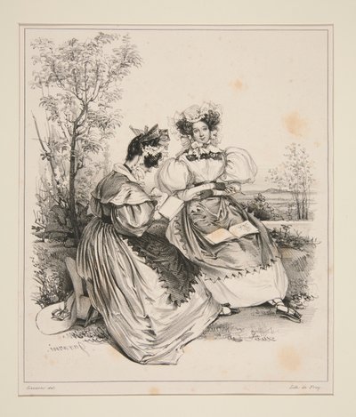 TOILETTE DI CAMPAGNA. da Paul Gavarni