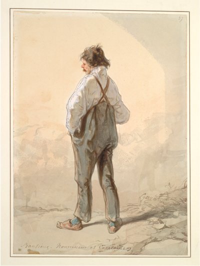 I sobborghi: allevatore di bestiame e capitano, probabilmente 1859-1860 da Paul Gavarni