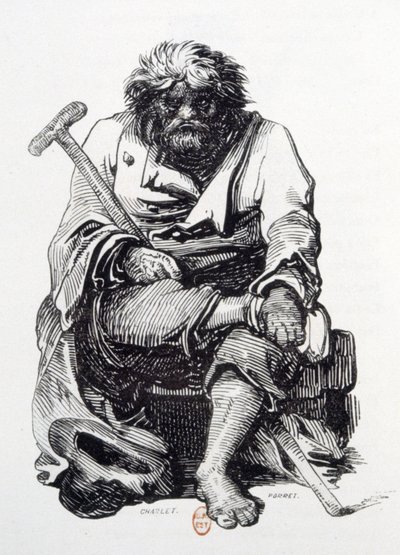 Il mendicante da Paul Gavarni