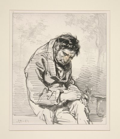 Un amante delle Muse da Paul Gavarni