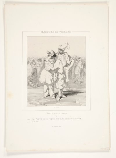 Una pierrette che si rispetta, vedi, non da Paul Gavarni