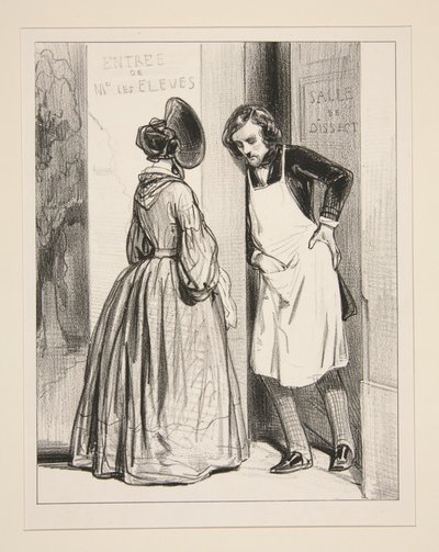Da otto mesi, Auguste, mi promettete una mantellina... da Paul Gavarni