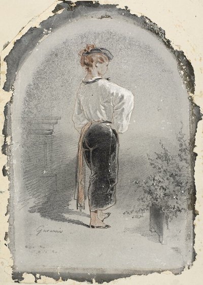 Donna in costume spagnolo da Paul Gavarni