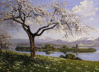 Un Paesaggio Lacustre Bavarese in Primavera da Paul Graf