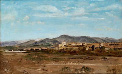 Villaggio di Lauris, nel Vaucluse sulle rive del fiume Durance da Paul Guigou