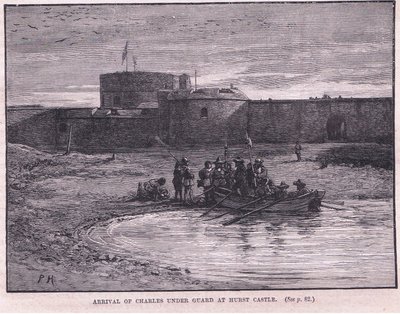 Arrivo di Carlo I sotto scorta a Hurst Castle AD 1648 da Paul Hardy