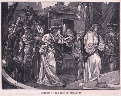 Costumi del tempo di Carlo II da Paul Hardy